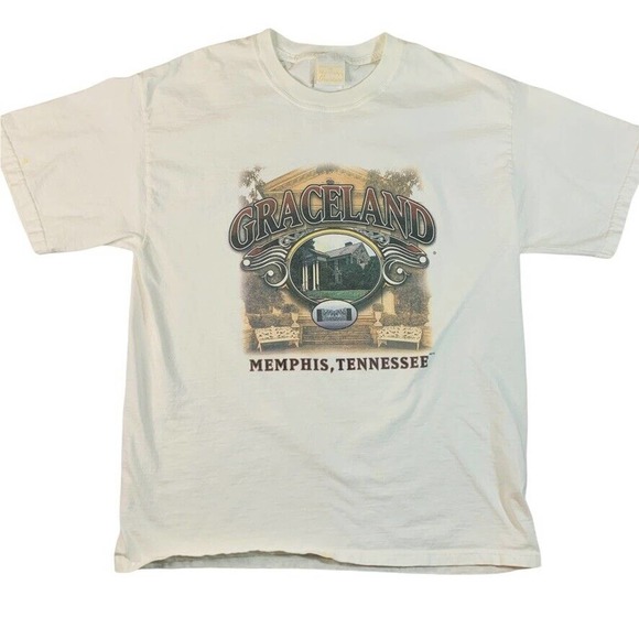 Vintage Graceland Memphis Tennessee t-shirt Official Elvis Presley Collection XL - Picture 1 of 4